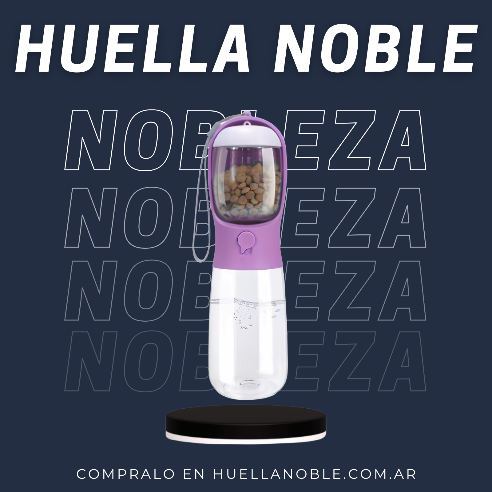 Botella Portátil Huella Noble